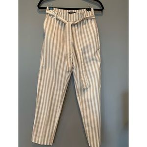 Zara Tie Waist Ankle Pant